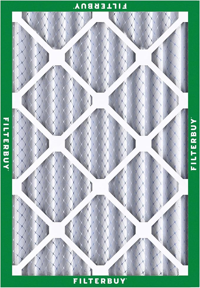 Filterbuy 20x23x4 Air Filter MERV 8 Dust Defense (4-Pack), Pleated HVAC AC Furnace Air Filters Replacement (Actual Size: 19.50 x 22.50 x 3.63 Inches)