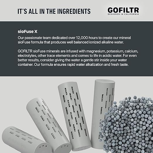 Magnesium Alkaline Water Infuser - 9.5 pH + Electrolytes for Any Water Bottle/Small Pitcher, 750 Refills / 3 Months, Ionized Mineral Water Infuser (Original 1 Pack)