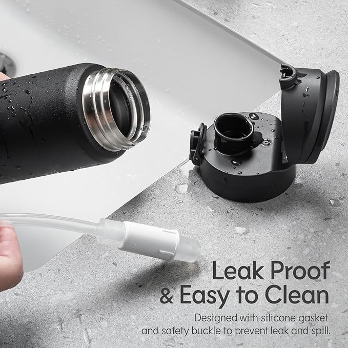 RHINOSHIELD AquaStand Magnetic Bottle 23 oz | Stainless Steel Insulated Sport Bottle w/MagSafe Handle, Adjustable Tripod, Rounded Spout & Leak-Proof - San Diego State University®