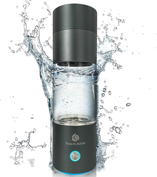 Tesla H2 Bottle Premium Hydrogen Water Bottle, Hydrogen-Rich Water Bottle, Hydrogen Water Generator, H2 Water Bottle, Portable Hydrogen Water Bottle, Hydrogen Water Maker, Hydrogen Water Machine