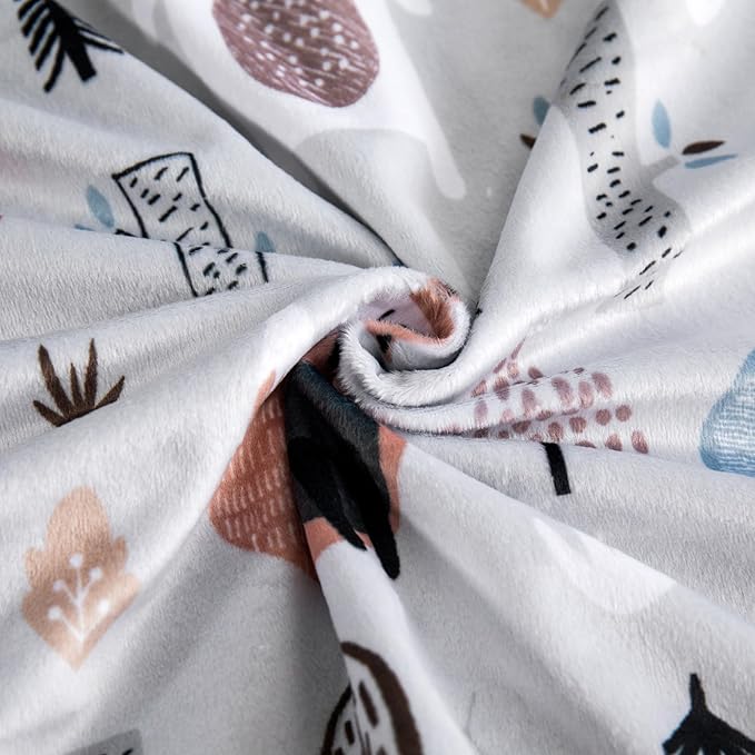 Baby Blanket for Boys Girls Super Soft Blanket,Fluffy Warm Lightweight Baby Receiving Blankets,Double Layer with Dotted Backing for Toddler Nursery(Fox, 30 * 40inch)