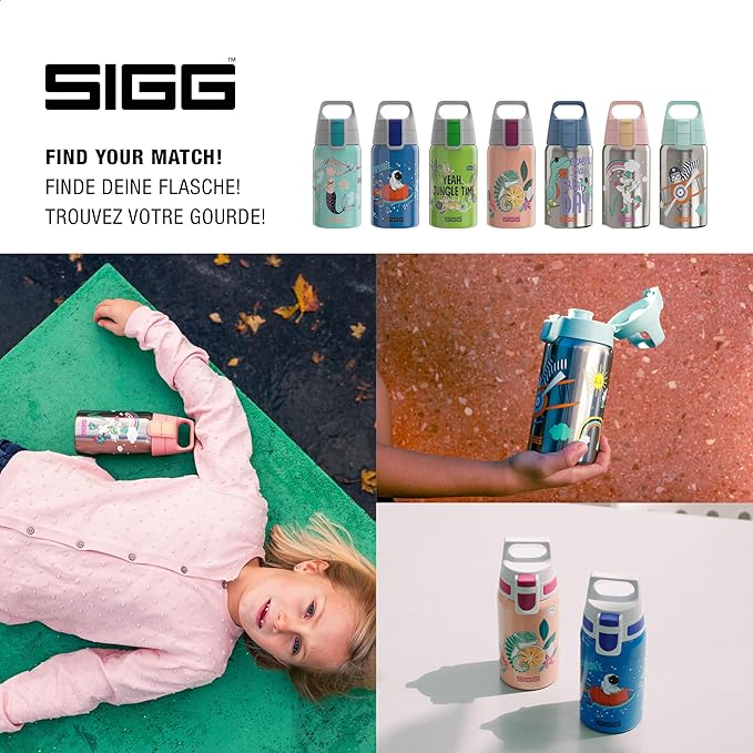 SIGG - Stainless Steel Kids Bottle - Shield One - Suitable For Carbonated Beverages - 17 Oz