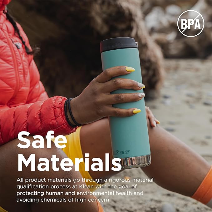 KLEAN KANTEEN Tkwide Green Beryl Cafe Cap with Insulated Bottle 20oz, 1 EA