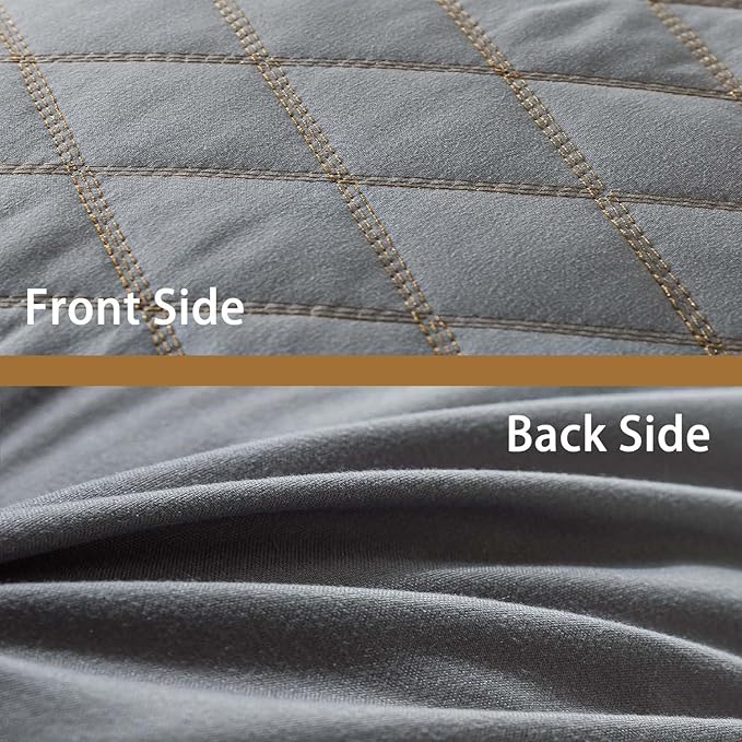 WhatsBedding Memory Foam Body Pillow for Adults, Long Body Pillow for Sleeping, Full Body Pillow for Bed - Dark Grey