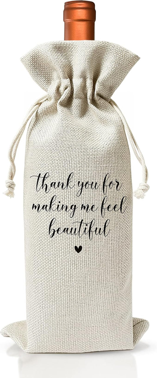 Wedding Gifts Wine Bag (1pc) - Pairs well with getting married, Engagement Gift for Couples, Gift for her, Engagement Wine Bag - Mr and Mrs Wedding Gift - Bride and Groom - Bridesmaid Gift- HiMo258