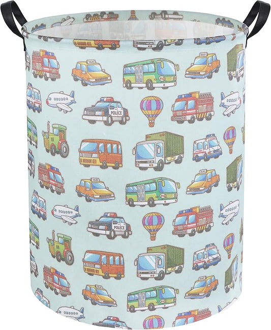 Car Kids Laundry Basket Kids Hamper Car Toy Storage Bin for Boys Room Decor Nursery Hamper Gift Baskets for Bedroom Bathroom(Car)