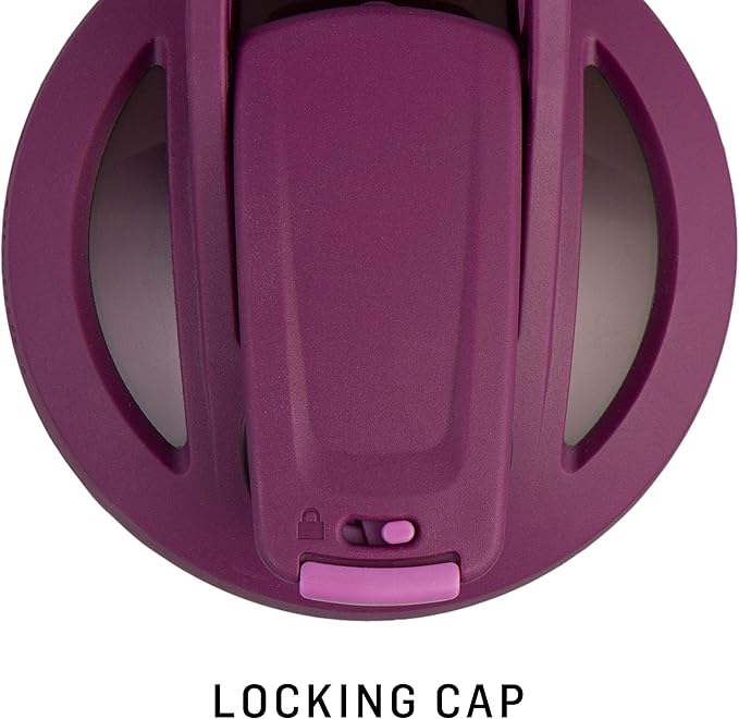 BlenderBottle Strada Shaker Cup Insulated Stainless Steel Water Bottle with Wire Whisk, 24-Ounce, Red