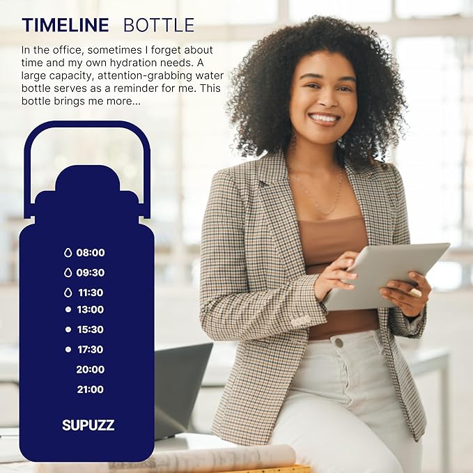 Big Water Jug,Travel,Tritan,Circle,2L capacity,Eye-catching design - Stay Hydrated All Day Long!