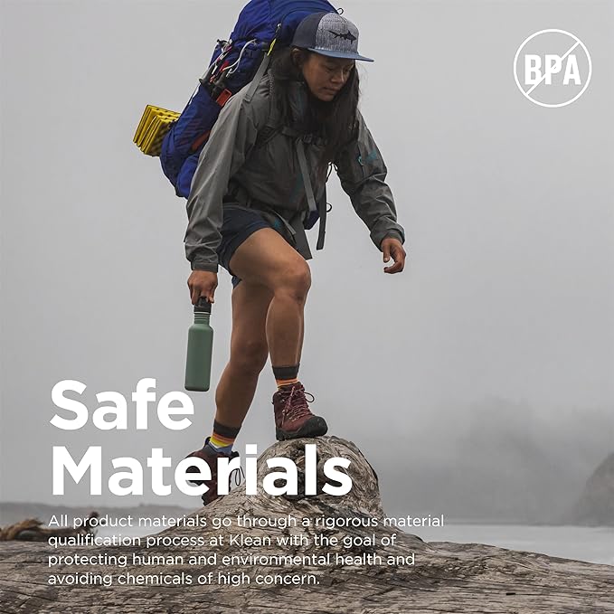 KLEAN KANTEEN Sea Spray Sport Cap with Classic Water Bottle 18oz, 1 EA