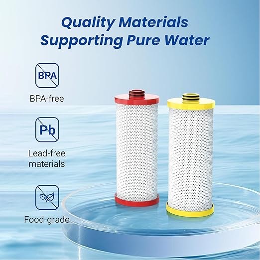 Waterspecialist Replacement for Aquasana® AQ-5200R Under Sink Water Filter, 500 Gallons Filter Life, Fit AQ-5200. 56 and AQ-5200. 62, 2 Filters