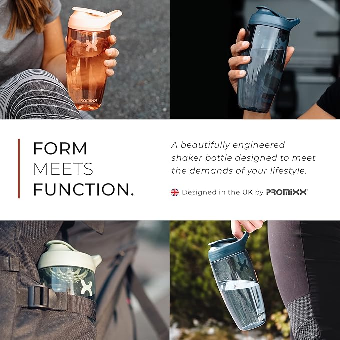 Promixx PURSUIT Gym Protein Shaker Bottle – Premium Sports Blender Bottles for Protein Mixes and Supplement Shakes – Easy Clean, Durable Protein Shaker Cup