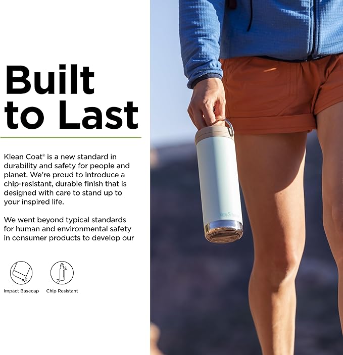 Klean Kanteen TK Wide 16 Oz Twist Top Blue Tint