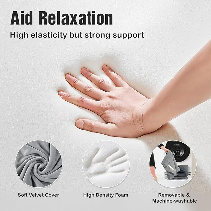 LightEase Memory Foam Leg, Knee, Ankle Foot Support and Elevation Pillow for Surgery Recovery