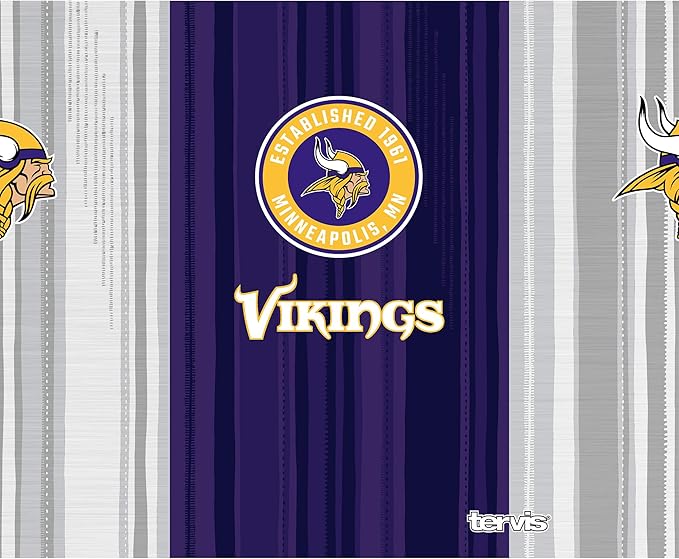 Tervis NFL Minnesota Vikings-All in Water, 40oz Wide Mouth Bottle, Stainless Steel
