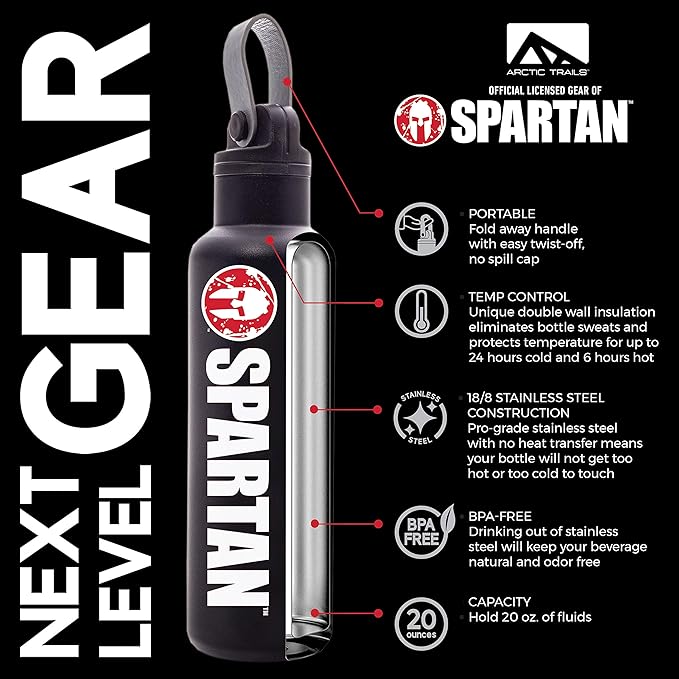 Spartan Obstacle Course Racing - OCR - Water Bottles