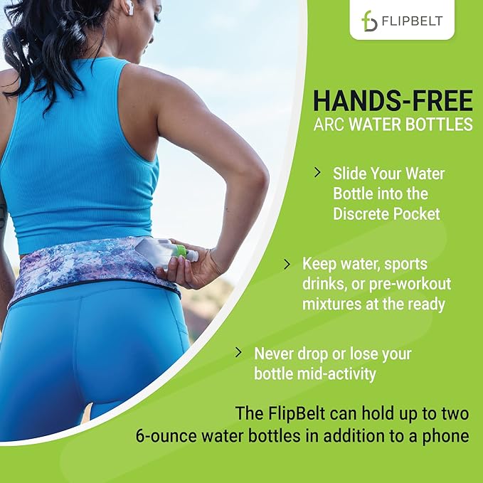 FlipBelt Portable Lightweight Running Water Bottle