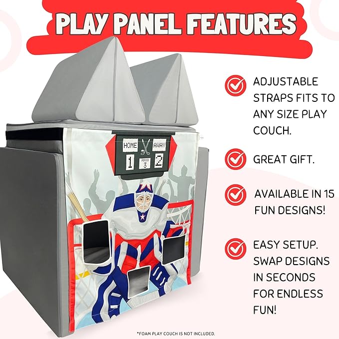 Play Panel for Childrens Foam Sofa Kids Couch (Hockey)