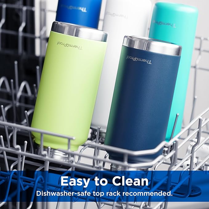 ThermoProof Double Walled Vacuum Insulated Stainless Steel Water Bottle - 32oz, Straw Lid & Spout Lid - Leak Proof - Gym, Hiking Bottles for Men, Women & Kids - Hot & Cold (Pink 32oz)