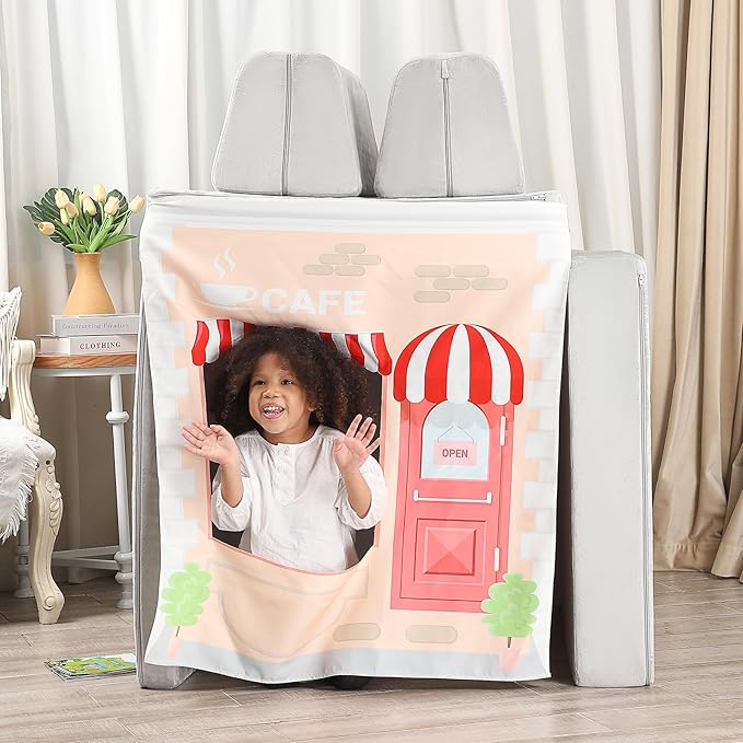 Play Panels for Kids Foam Play Couch, Cafee Shop