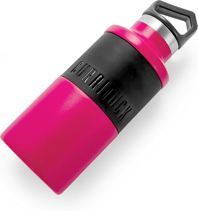 Camco Currituck Standard Mouth Raspberry Pink 12 oz. Water Bottle - BPA Free, Keeps Drink's Temperature For Hours, Great for Outdoor Activities (51936)