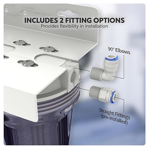 Aquatic Life DI Color Changing Mixed Bed Resin Water Filtration System, Single, Aquarium, Hydroponics