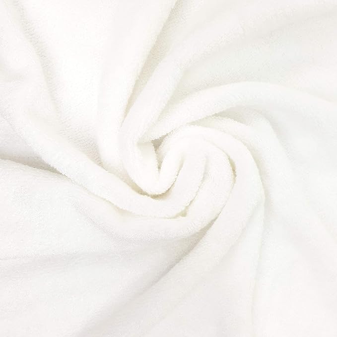 Ultra Soft and Plush Essential Baby/Kids Towel, Made with 100% Luxurious Premium Bamboo Viscose (Box Pack) - Highly Absorbent 48 * 24 in (120 * 60 cm) with a Tight 500 GSM Weave (White)