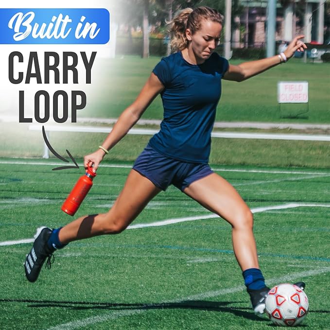 Coldest Sports Water Bottle with Straw Lid Vacuum Insulated Stainless Steel Metal Thermos Bottles Reusable Leak Proof Flask for Sports Gym (Captain Blue, 40 oz)