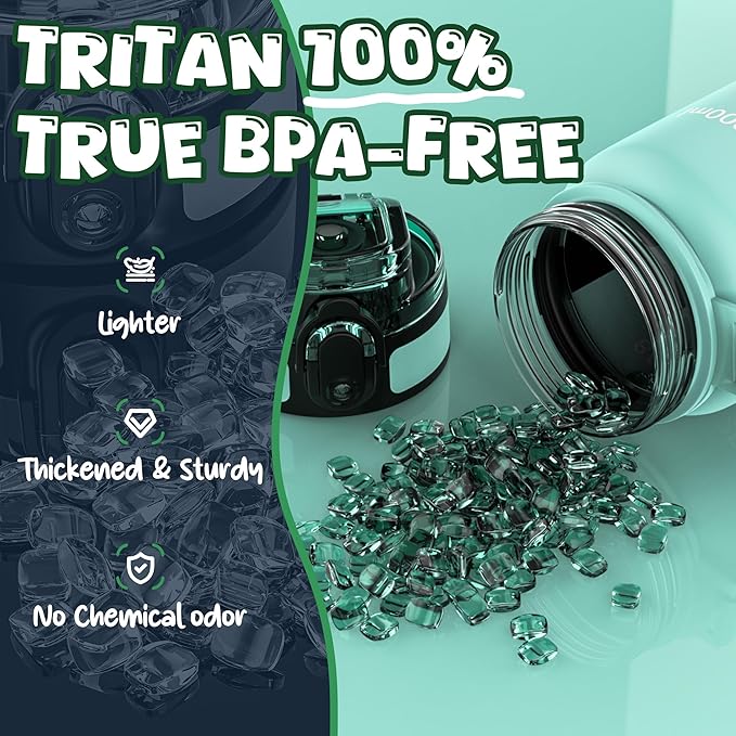 OLDLEY Kids Water Bottle for School, 17 oz (2 lids) BPA-Free Reusable Leak-proof Durable Tritan Plastic Water Bottles with Straw & Chug Lids, Anti-dust Spout Cover (Green Purple)