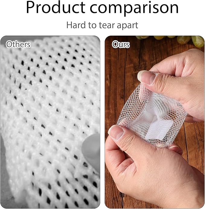 Wine Mesh Protective Sleeves, 30 Pcs 8.7 Inch Mesh Liquor Bottles Protector Keep Bottles Safe White PE Net Sleeves for Travel Glass Bottle