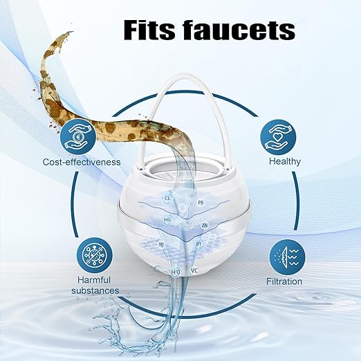 8 Stages Bath Ball Water Purifier,Bathtub Water for Water Purifier Hanging Shower,Smoother Skin,Purify Your Bathwater,Easy Installation