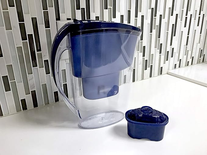 The Alkaline Water Pitcher - 2.5 Liters, Free Filter Included, 7 Stage Filteration System To Purify and Increase PH Levels