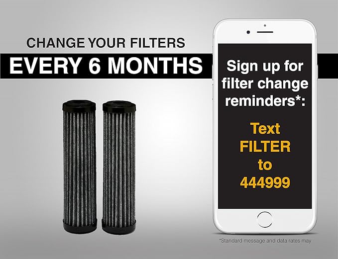 Whirlpool WHA2FF5 Water Filter, Black (Pack of 2)