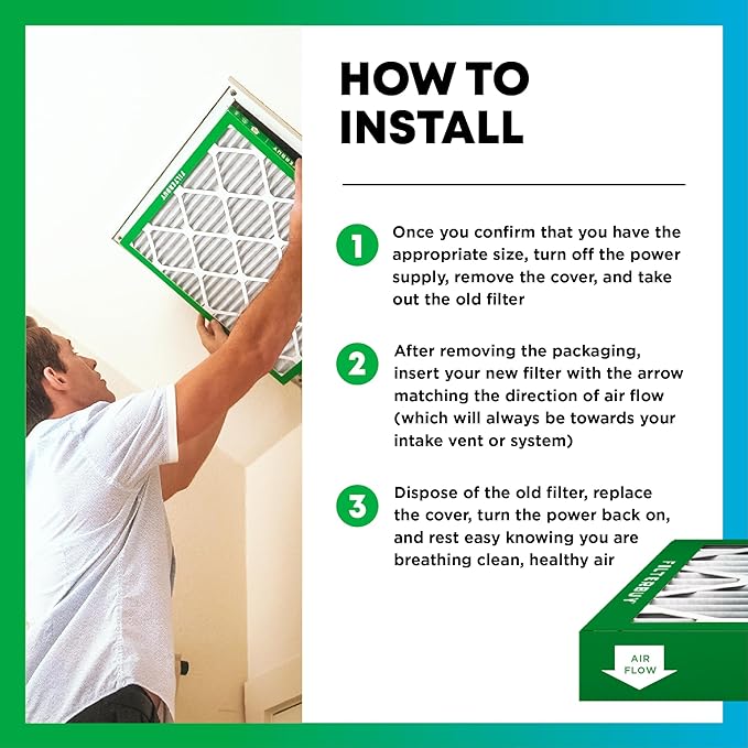 Filterbuy 16x22x1 Air Filter MERV 8 Dust Defense (4-Pack), Pleated HVAC AC Furnace Air Filters Replacement (Actual Size: 15.50 x 21.50 x 0.75 Inches)