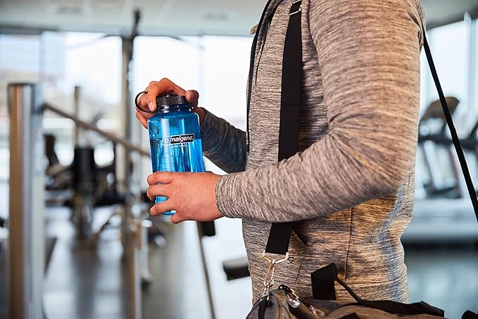 Nalgene Sustain Tritan BPA-Free Water Bottle Made with Material Derived from 50% Plastic Waste, 32 OZ, Wide Mouth