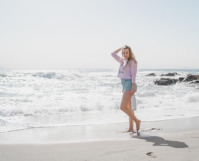 Coldest Sports Water Bottle with Straw Lid Vacuum Insulated Stainless Steel Metal Thermos Bottles Reusable Leak Proof Flask for Sports Gym (40 oz, Camo Flag)