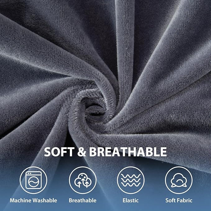 Queen Bed Wedge Pillow for Headboard Gap, Mattress Bed Gap Filler(0-8"), Between Headboard and Mattress, Triangle Headboard Pillow(Grey,Queen)