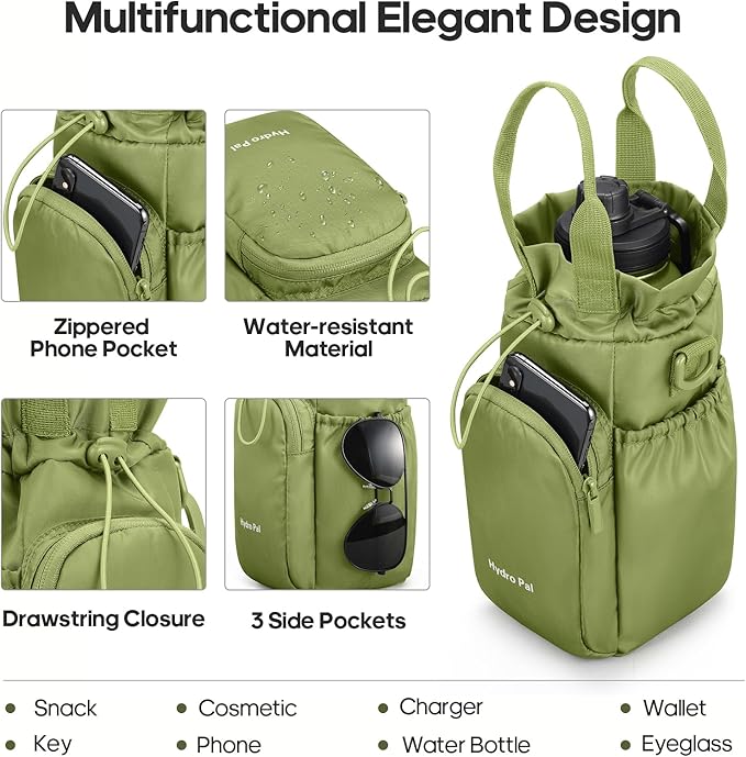 Insulated Water Bottles 40 oz with 2 Leak Proof Lids & Water Bottle Holder, Wide Mouth Sport Water Bottle with Straw, Reusable Stainless Steel Water Flask, Double Walled Vacuum Thermos