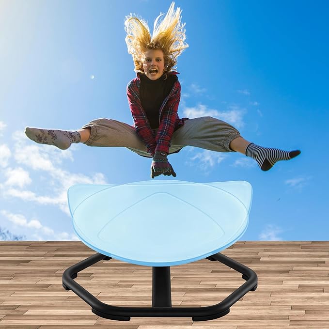 Spinning Sensory Chair, Shield Modeling Sensory Spinning Chair for Kids, Playing Like Captain America Sensory Toys for ADHD and Autism