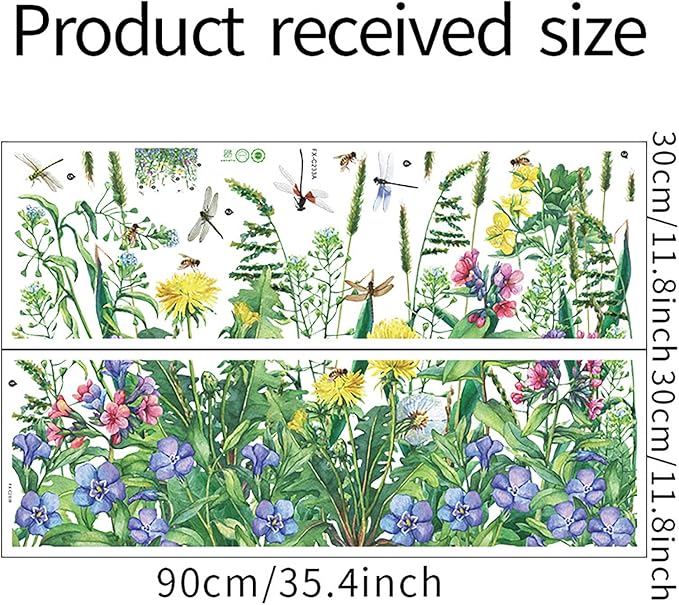 Green Plant Wall Stickers, Tropical Rainforest Monstera Leaf Decal Natural Palm Leaves Nordic Green Leaf Plants Banana Leaf Bird Wall Mural Bedroom Living Room Office Decoration Wallpaper… (plant2)