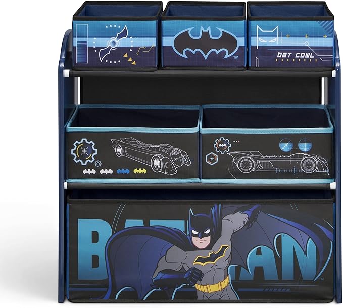 Delta Children Design & Store 6 Bin Toy Storage Organizer, Batman