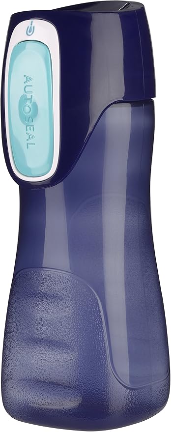 Contigo Trekker Kids Water Bottle with Spill-Proof Lid, 14oz Water Bottle with Leak-Proof Technology, BPA-Free, Granny Smith & Nautical, 2-Pack