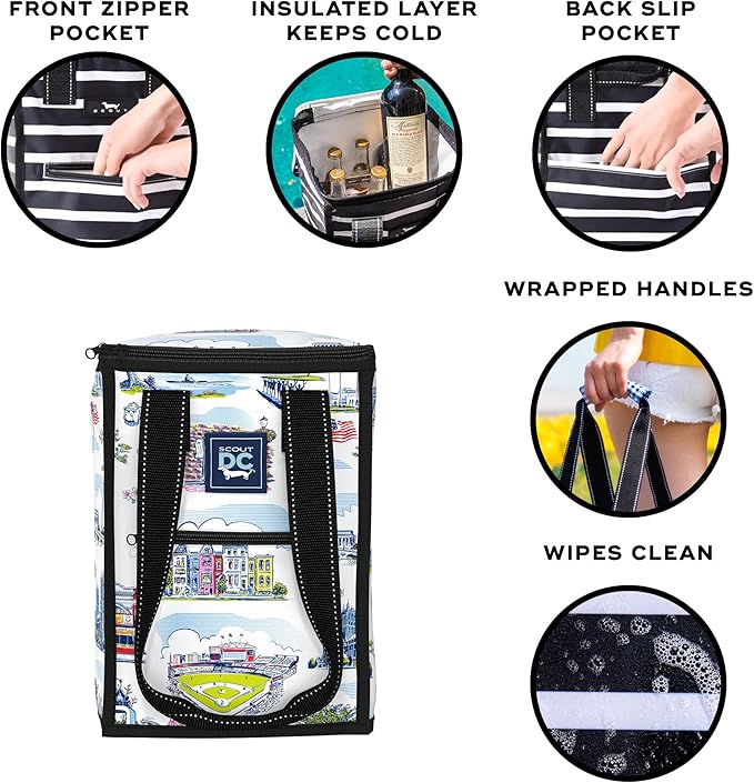 SCOUT Pleasure Chest - Soft, Lightweight, Insulated Cooler, Fits 5 Wine Bottles, Cooler for Beach, Pool, Boat, and Picnics