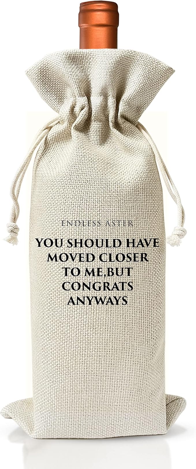 Housewarming Wine Bag - Housewarming Party Decorations - New Home Owner Gift - New House Congratulations decorations - Housewarming Party Supplies - Gift for Women Men - Realtor Gift - HiMo202
