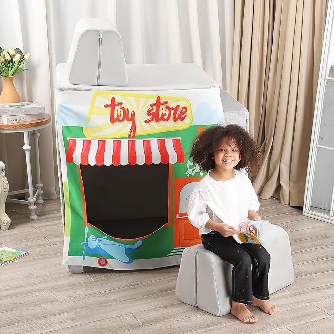 Play Panels for Kids Foam Play Couch, Toy Store