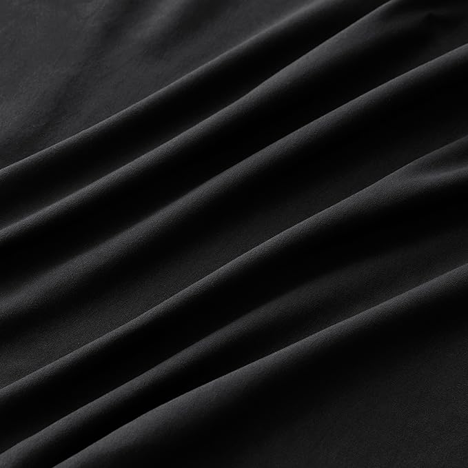 Travel Pillow Cases 14x20 Microfiber Black Pillow Covers Soft Comfortable Not Shrink Toddler Pillow Cases Set of 2 Envelope Style Pillowcases