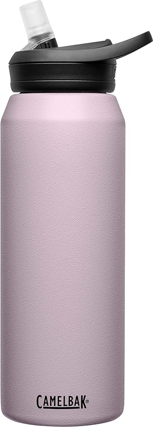 CamelBak Eddy+ Water Bottle with Straw 32oz - Insulated Stainless Steel, Purple Sky