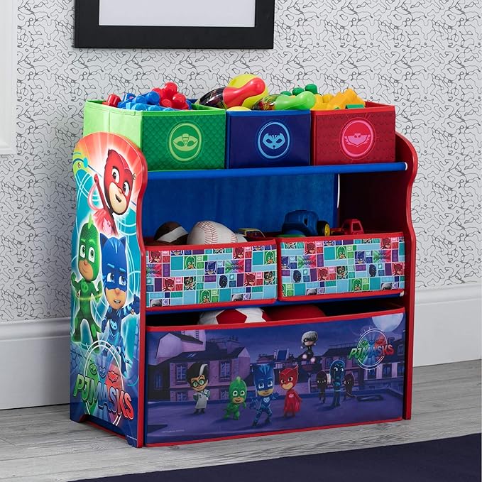 Delta Children Multi-Bin Toy Organizer, PJ Masks
