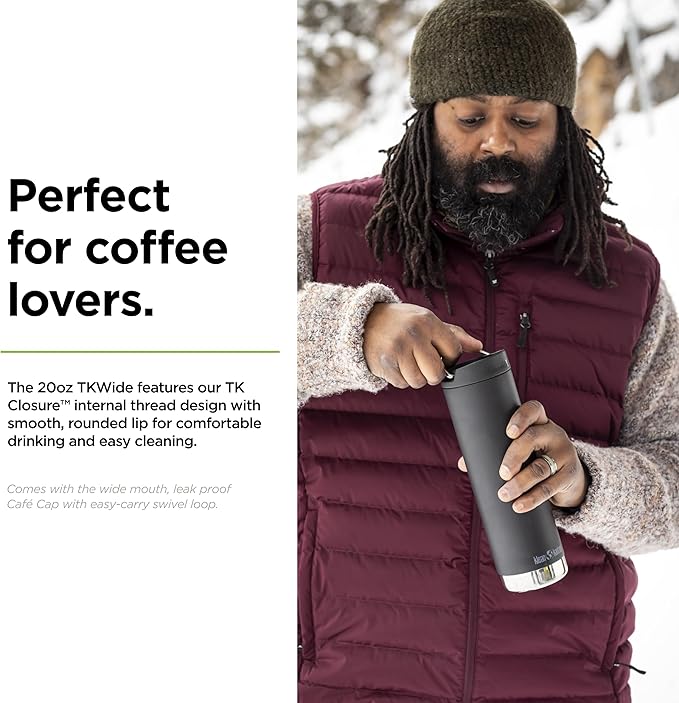 Klean Kanteen TK Wide 20 Oz Black