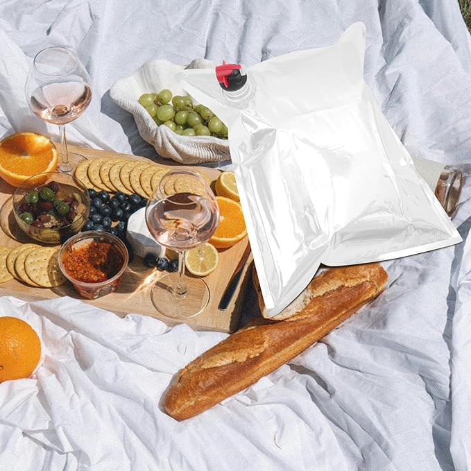 MAGICLULU 10pcs Wine Purse Refill Bags Refill Bladders 5L Wine Purse Replacement Bags Refill Dispenser Bag Refillable Wine Replacement Storage Pouch with Spout for Wine