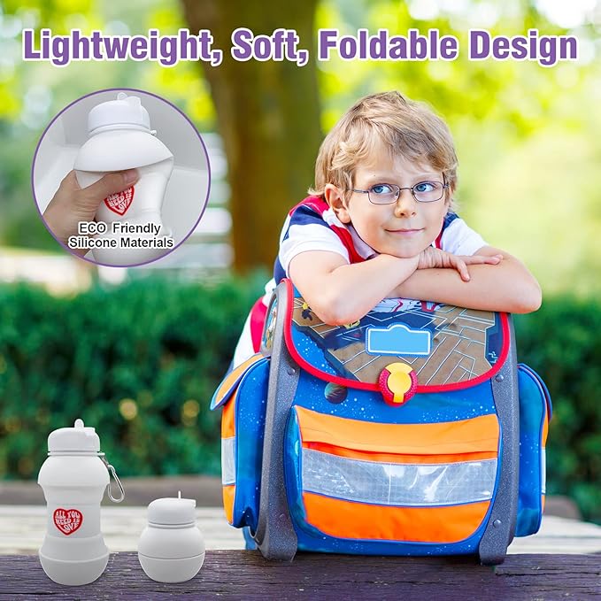 TOTU 20oz Water Bottle BPA Free, for Travel, Sports, Gym, Camping, Hiking, All Essentials